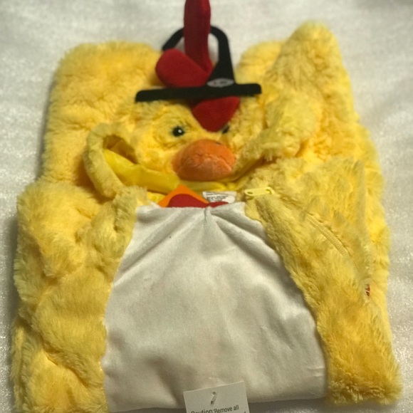 Baby Plush Chicken Jumpsuit Costume 0-24 Months - Picture 2 of 8